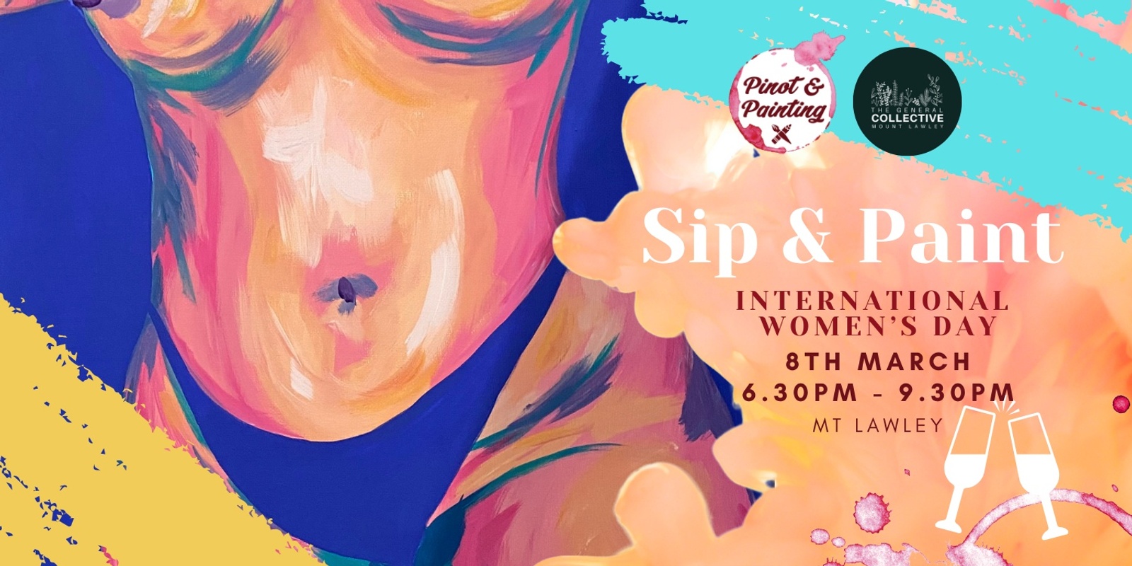 Banner image for International Women's Day Sip & Paint @ The General Collective