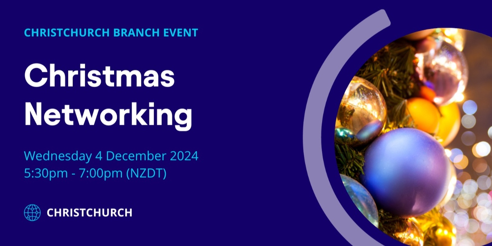 Banner image for Christchurch Branch - Christmas Networking