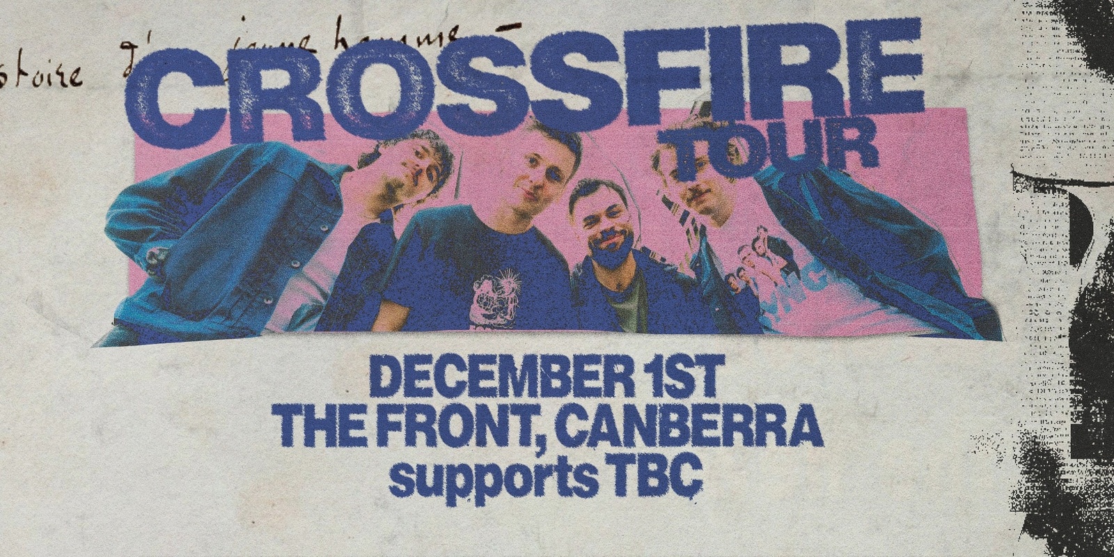 Banner image for Tudor Club 'Crossfire' EP Tour - Canberra
