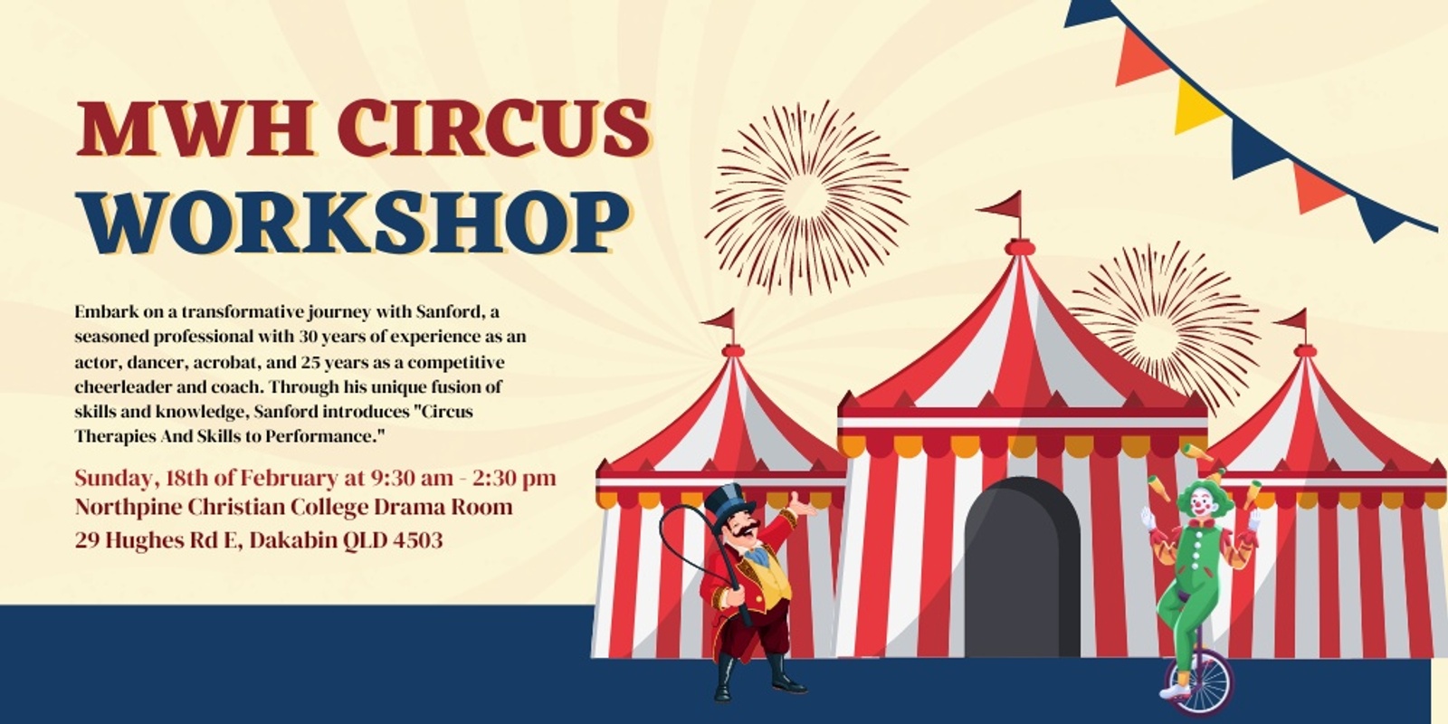Banner image for Circus Workshop: Mental Wealth Is Health Circus Therapies and Skills 