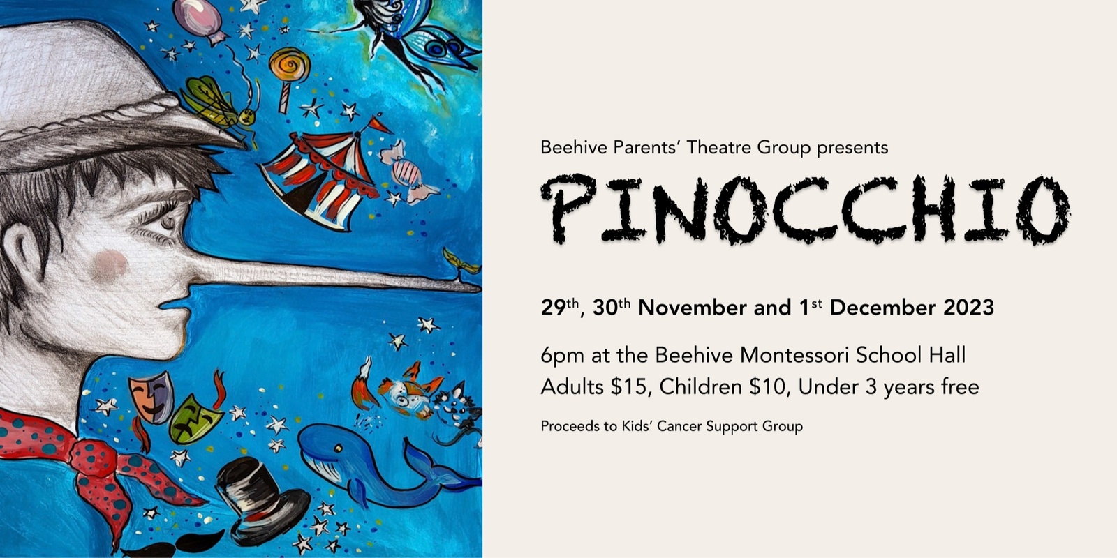 Banner image for Pinocchio - Beehive Parents Theatre Group