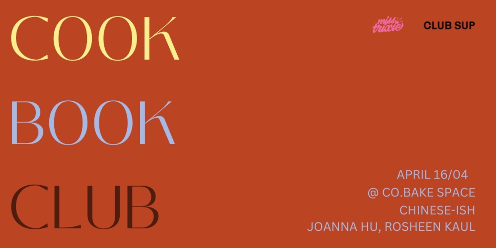 Banner image for COOK BOOK CLUB - APRIL