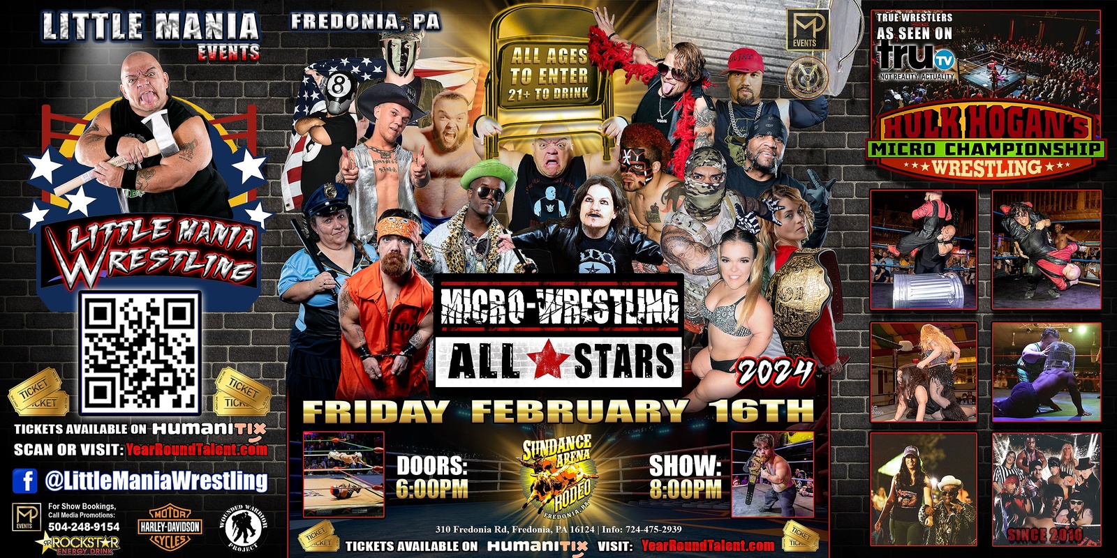 Banner image for Fredonia, PA - Micro-Wrestling All * Stars: Little Mania Rips Through the Ring!