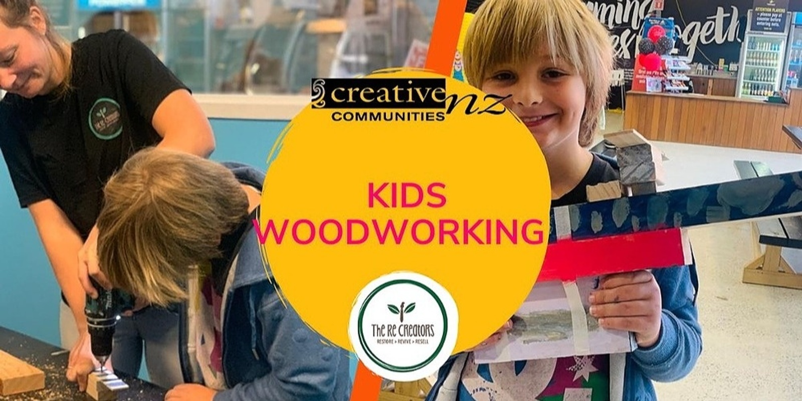 Banner image for Woodworking for Kids, West Auckland's RE MAKER SPACE, Wednesday 21 December 10am - 1pm