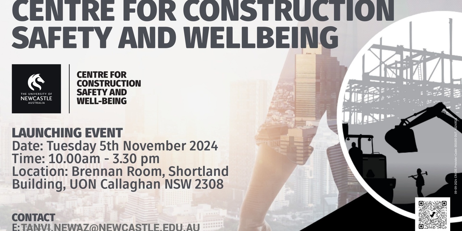 Banner image for Centre for Construction Safety and Wellbeing (CCSW) - Launch