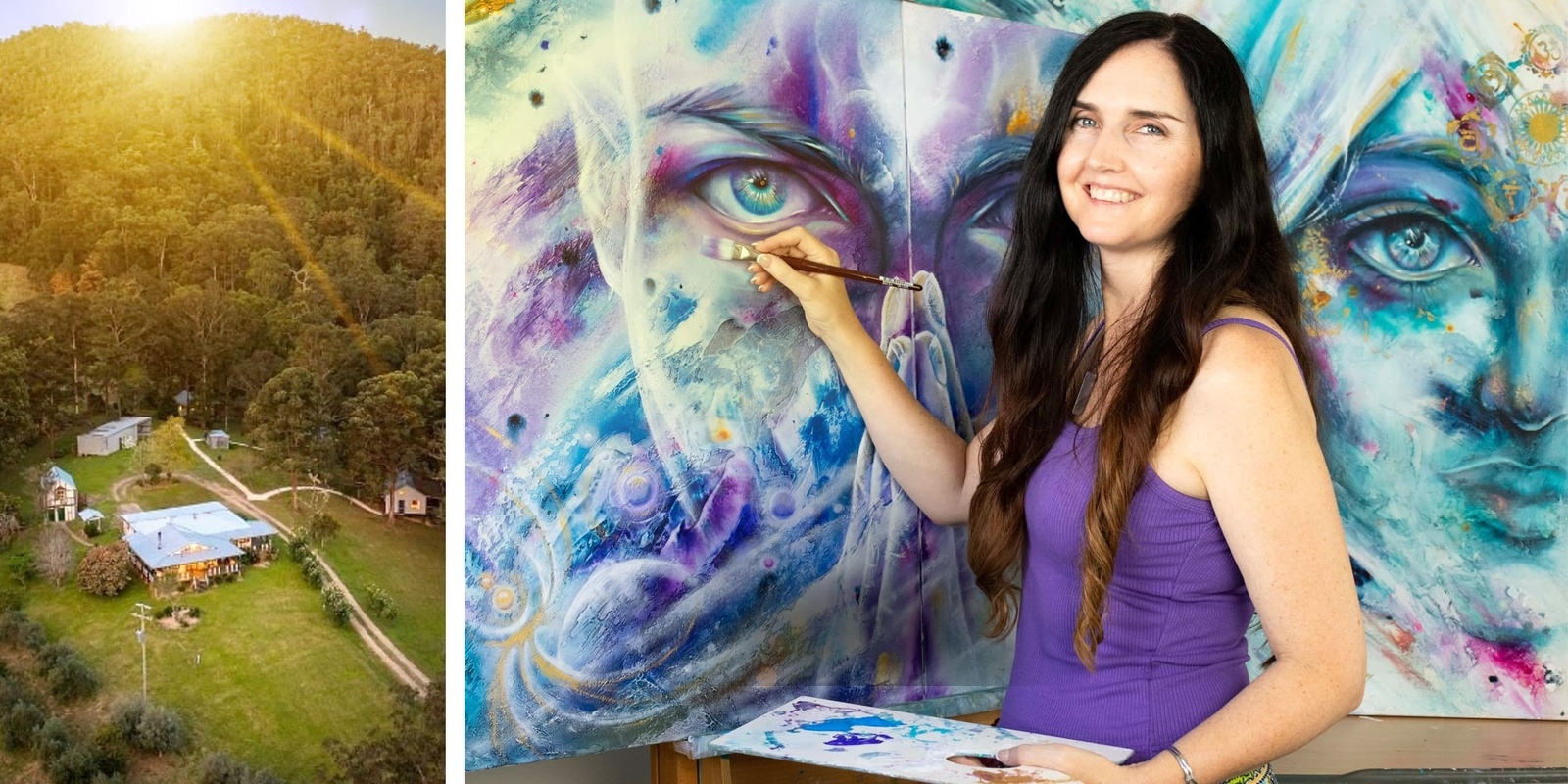 Banner image for "Visionary Art Exhibition" at Yulo Kopa Retreat Centre in Hastings Valley (Port Macquarie)