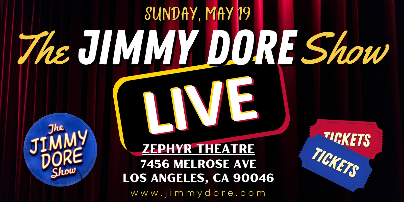 Banner image for The Jimmy Dore Show Live at the Zephyr!