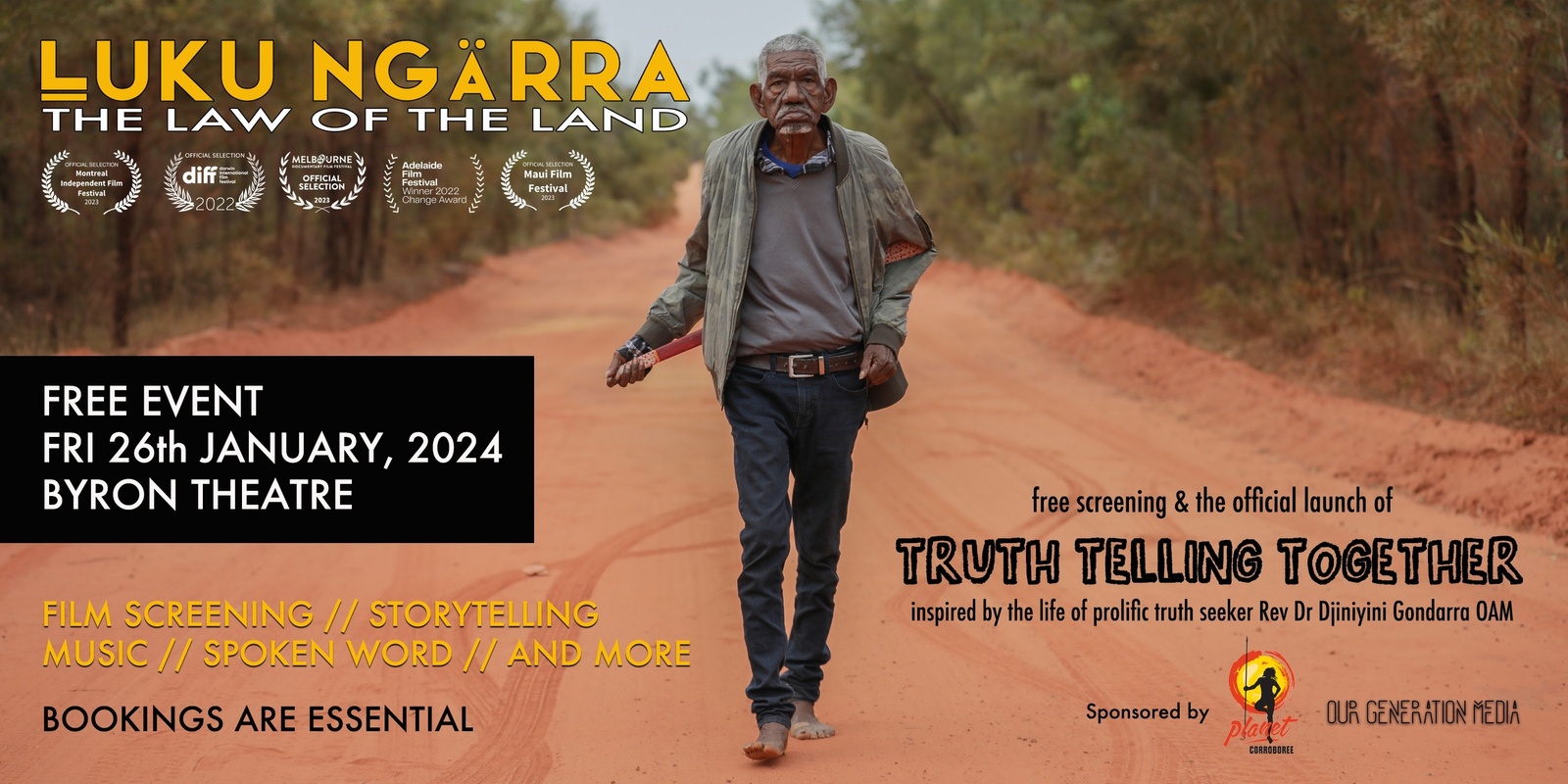 Banner image for Truth Telling Together: Free screening Luku Ngarra: The Law of the Land