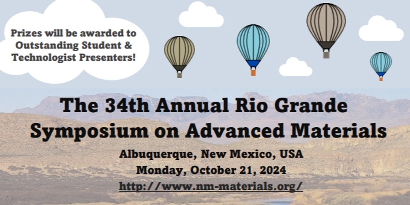 Banner image for 34th Rio Grande Symposium on Advanced Materials (RGSAM)