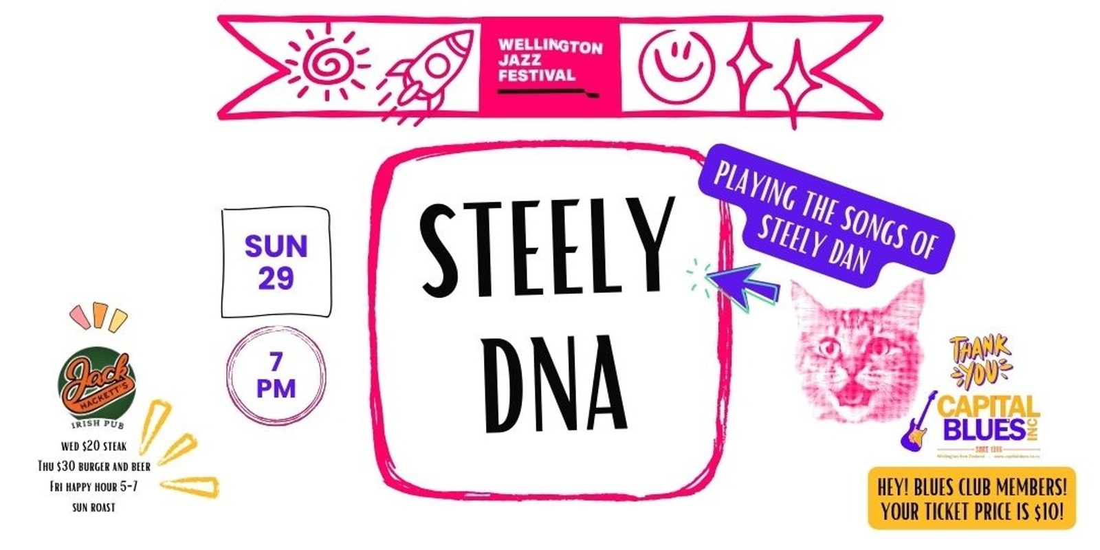 Banner image for Capital Blues presents Steely DNA