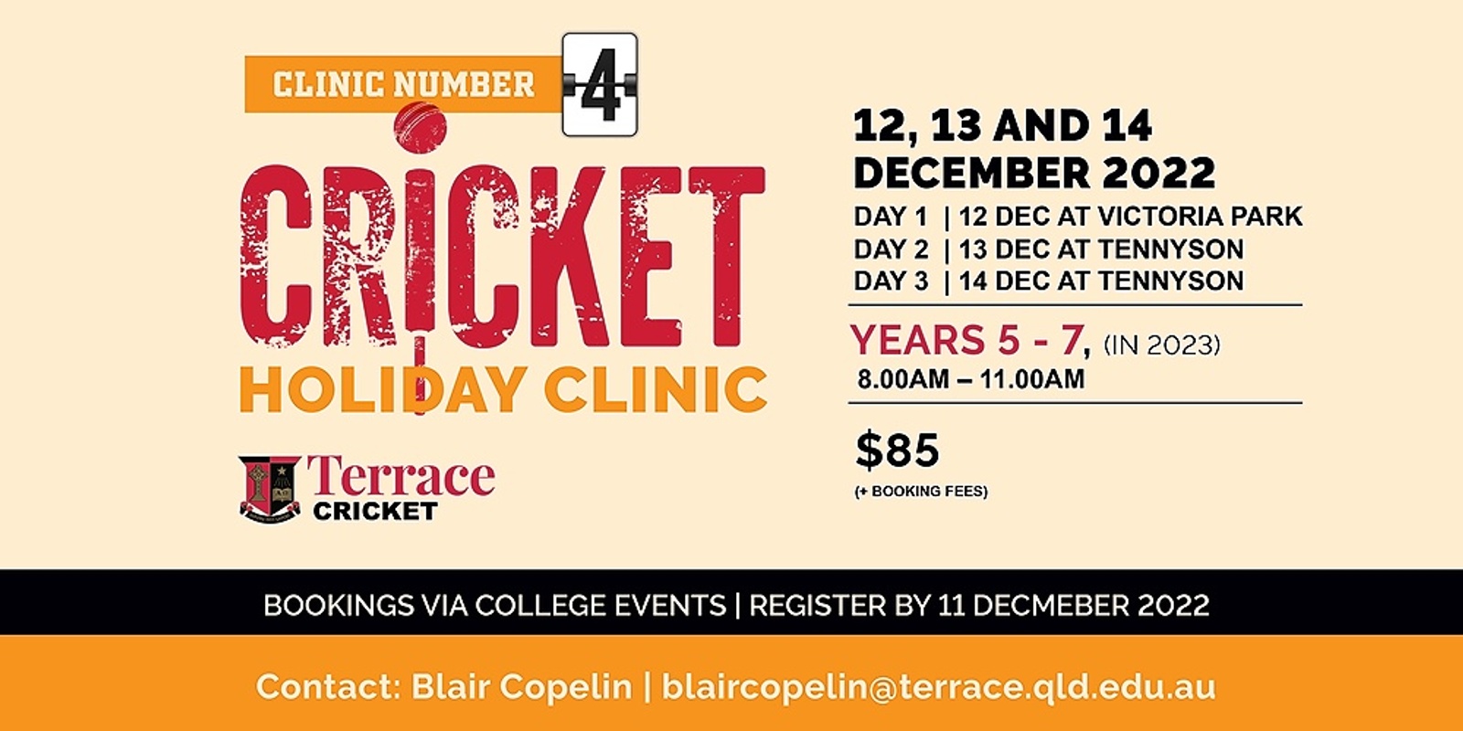Banner image for Terrace Cricket Holiday Clinic #4