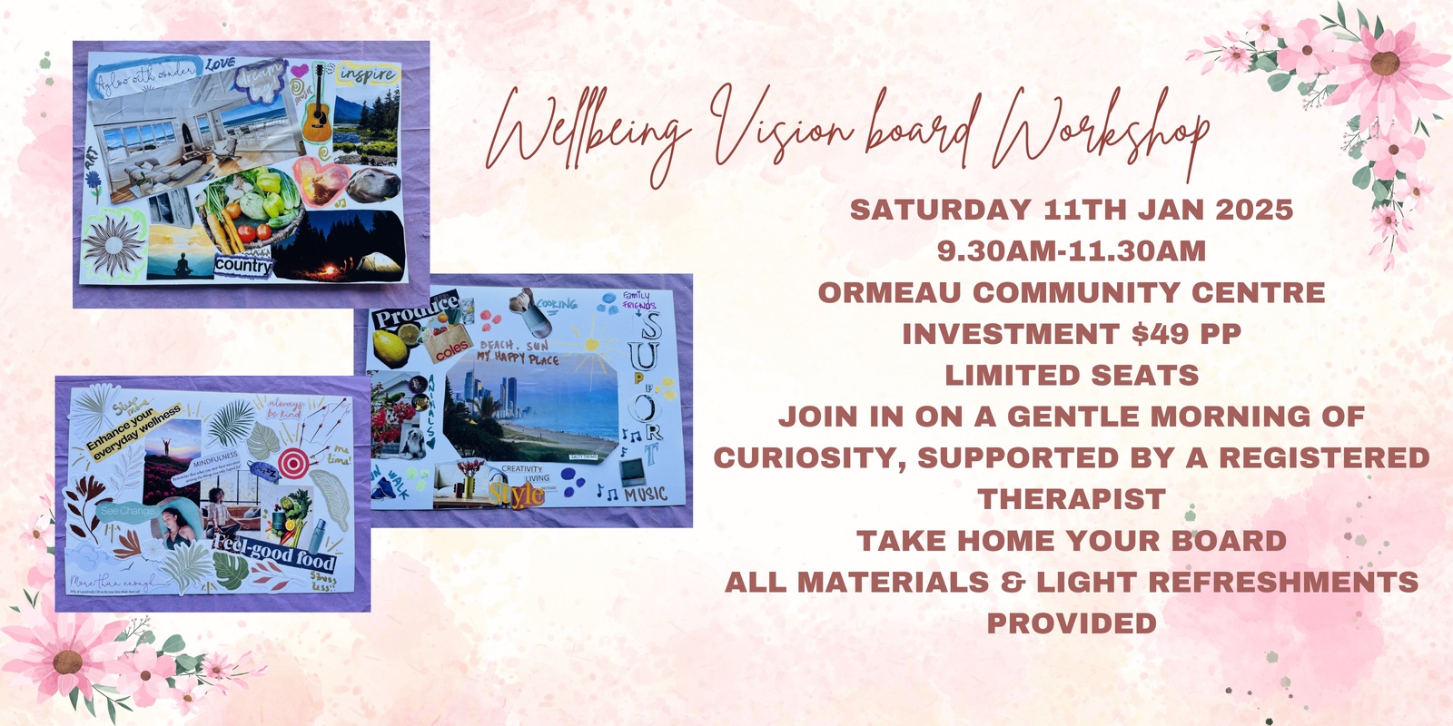 Banner image for Wellbeing Vision Board Workshop