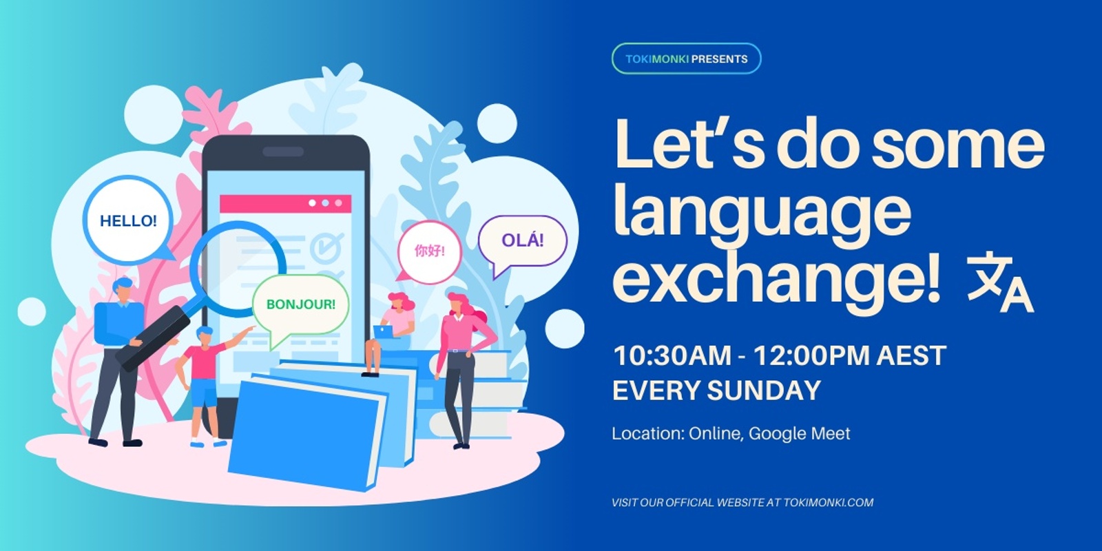 Banner image for Learn language through language exchange! (All languages)