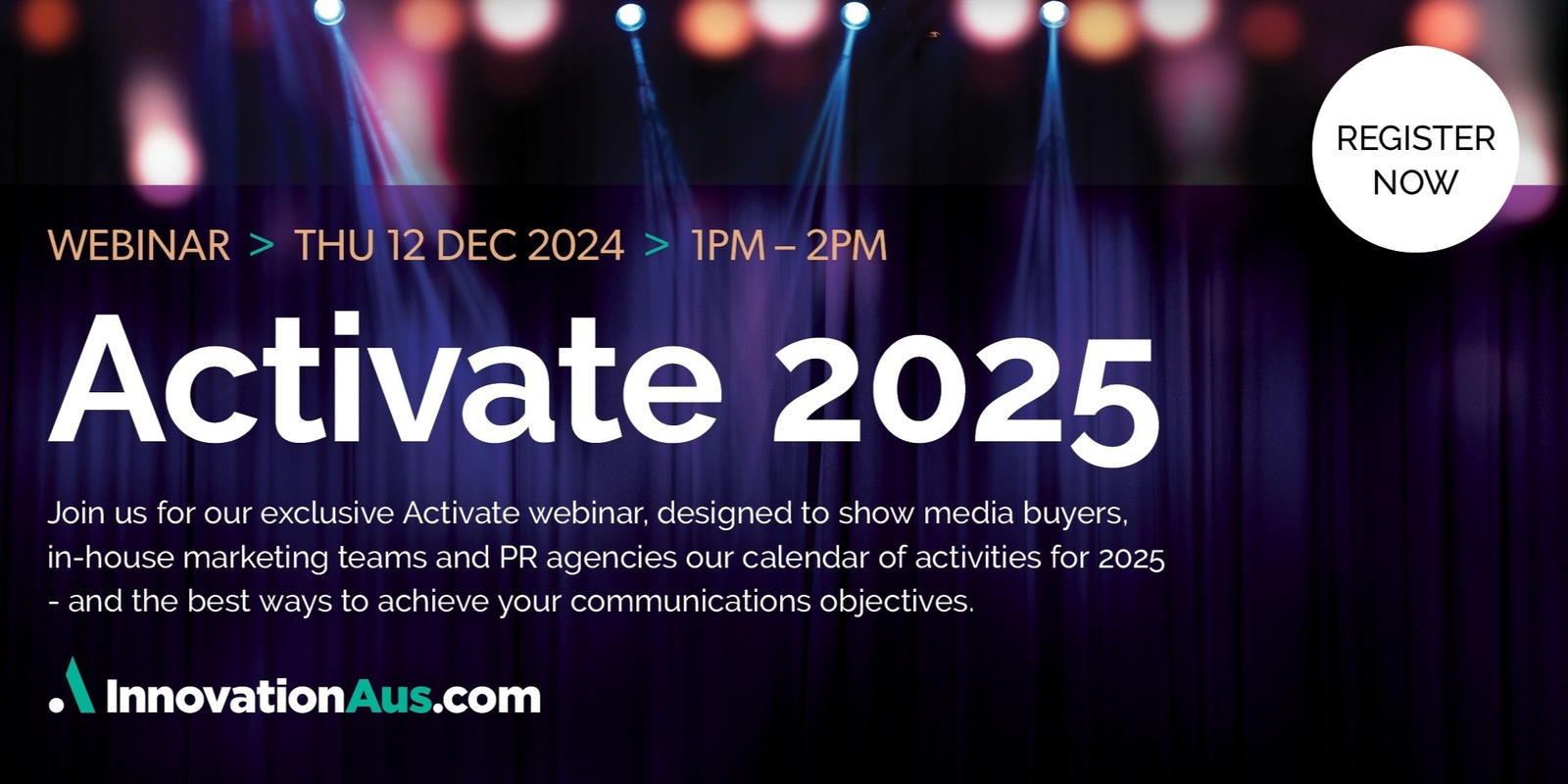 Banner image for Activate 2025 | InnovationAus.com Webinar 