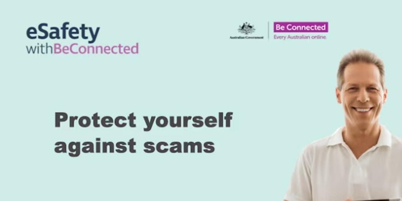 Banner image for Be Connected Presentation: Protect yourself against scams