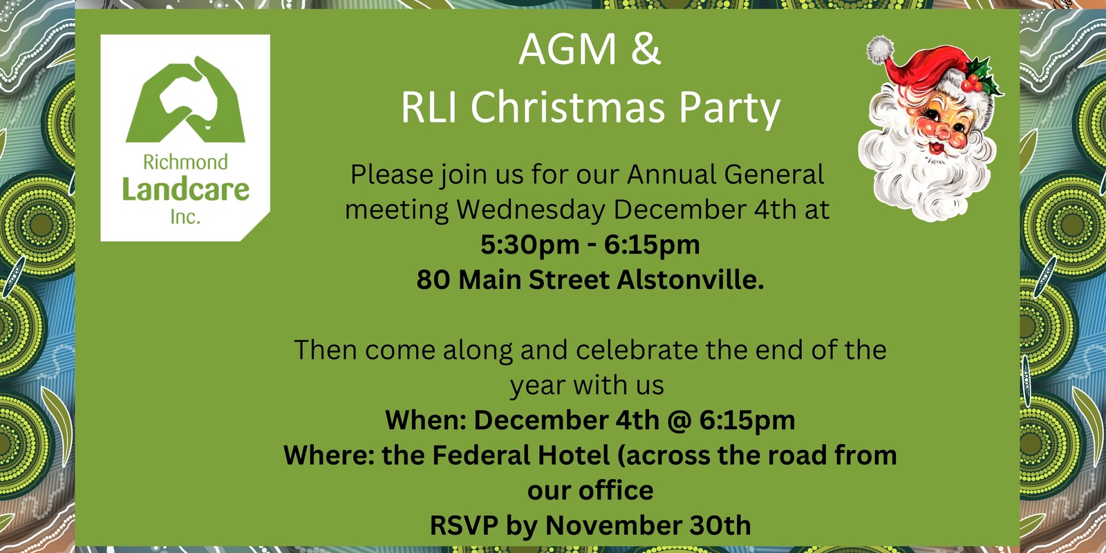 Banner image for Richmond Landcare Christmas Party