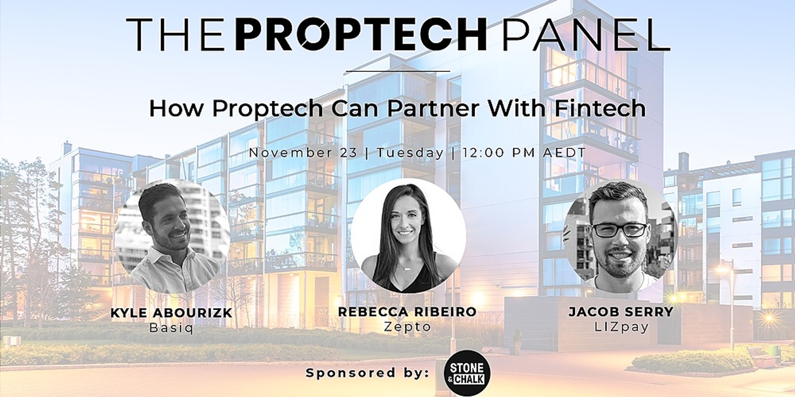 Banner image for Stone & Chalk Presents: Proptech Panel - How Proptech Can Partner With Fintech