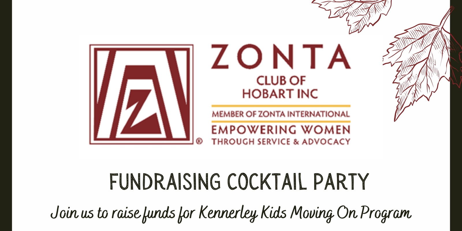 Banner image for Zonta Club of Hobart | Fundraising Cocktail Party