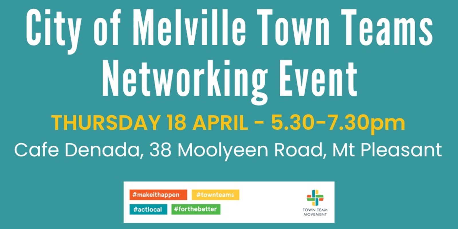 Banner image for City of Melville Town Teams Networking Event