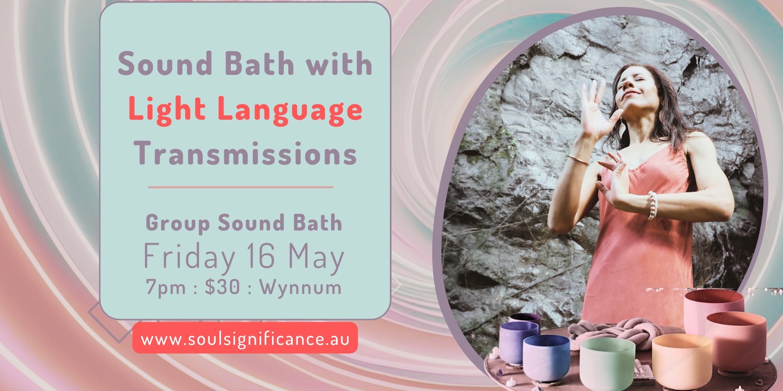 Banner image for Sound Bath with Light Language Transmissions - June