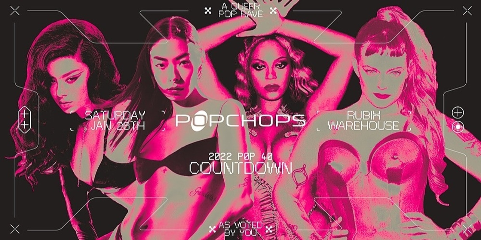 Banner image for Popchops: A 2022 POP 40 Countdown RAVE