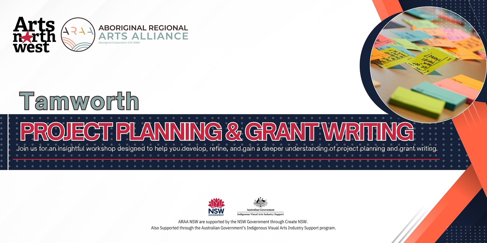 Banner image for Community Project Planning & Grant Writing Workshop (Tamworth) - with Aboriginal Regional Arts Alliance 