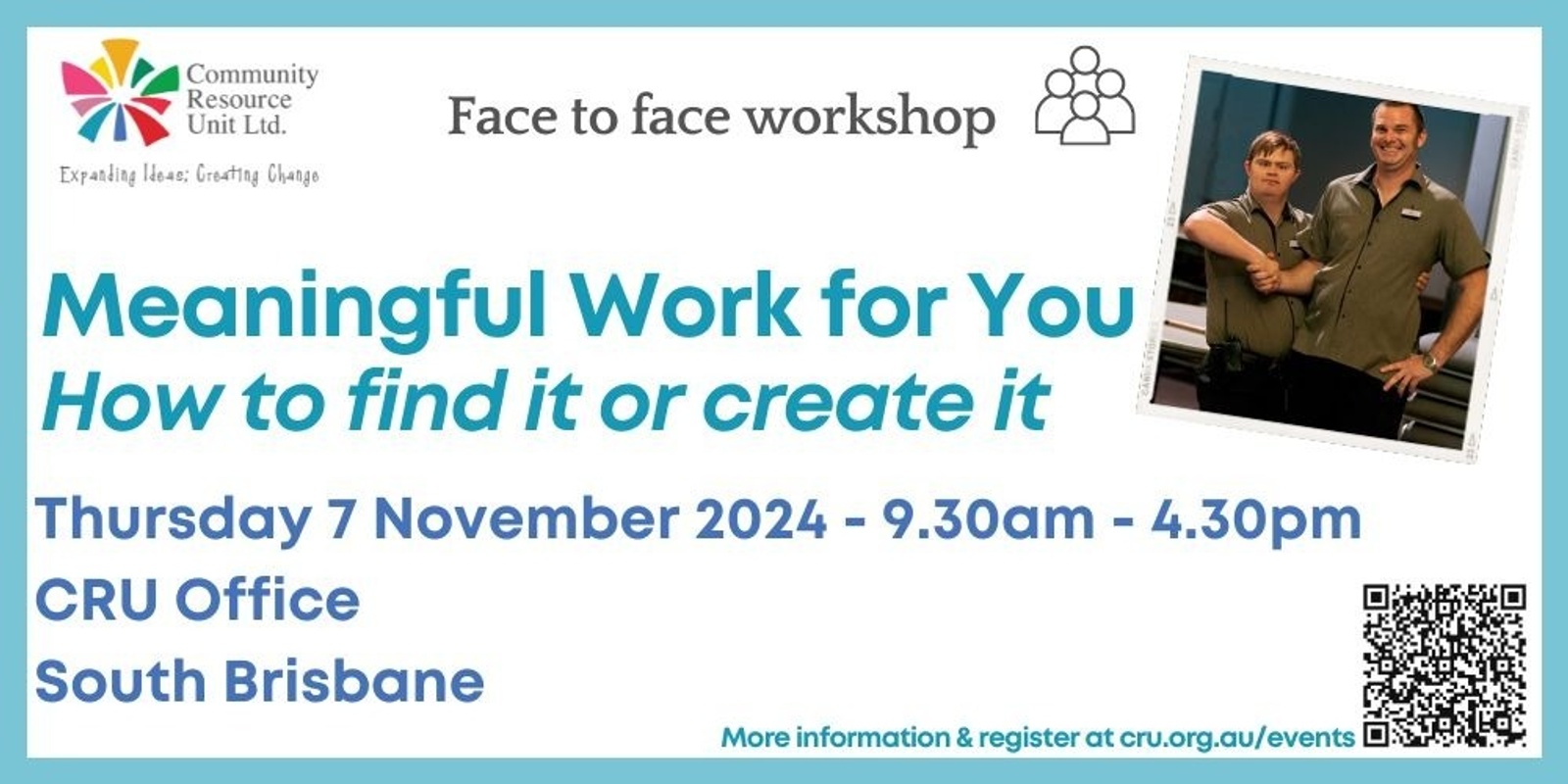 Banner image for Meaningful Work for You Brisbane workshop