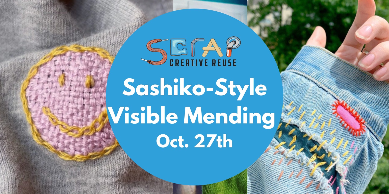 Banner image for Sashiko Inspired Visible Mending 10/27