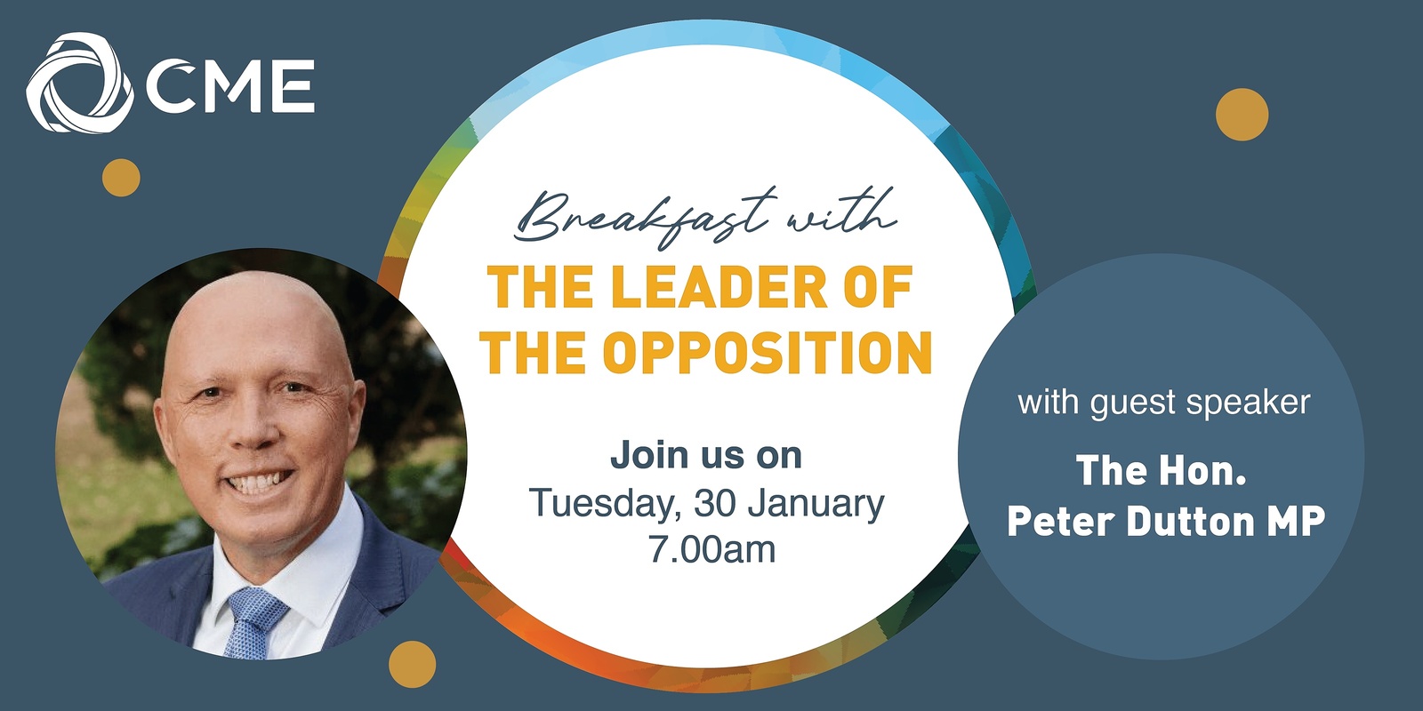 Banner image for Breakfast with Hon. Peter Dutton MP