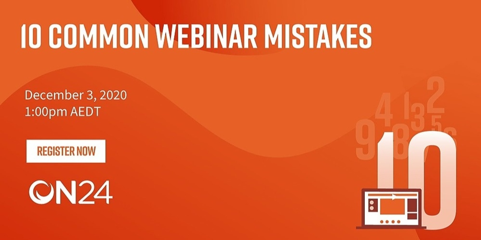 Banner image for B&T Webinar, in partnership with ON24