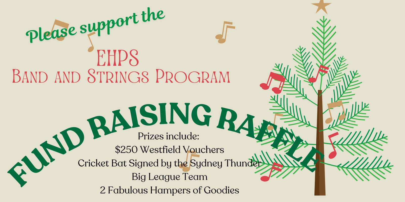 Banner image for EHPS Band and Strings Fundraising Raffle