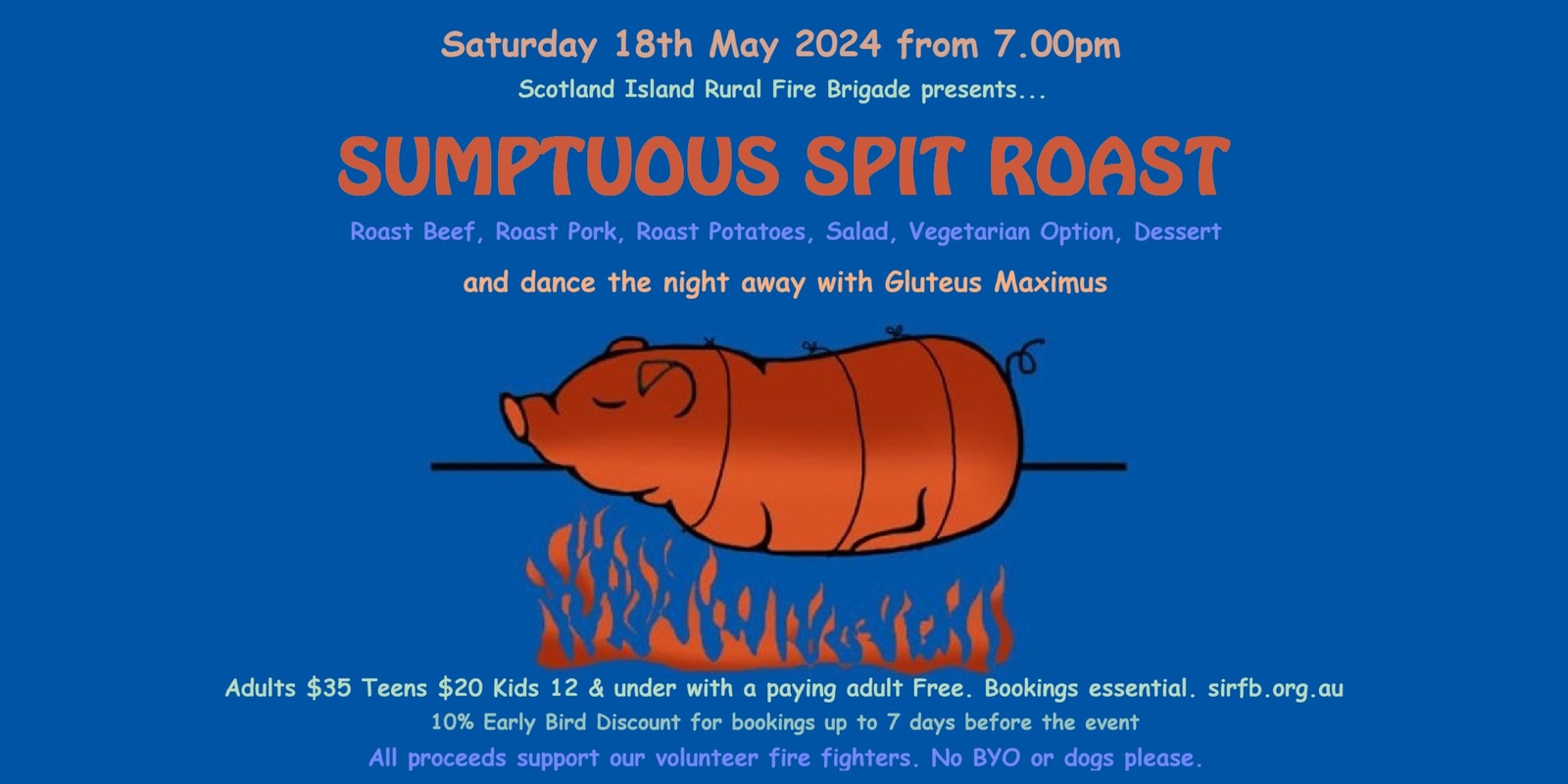 Banner image for Fireshed Dinner - Sumptuous Spit Roast 