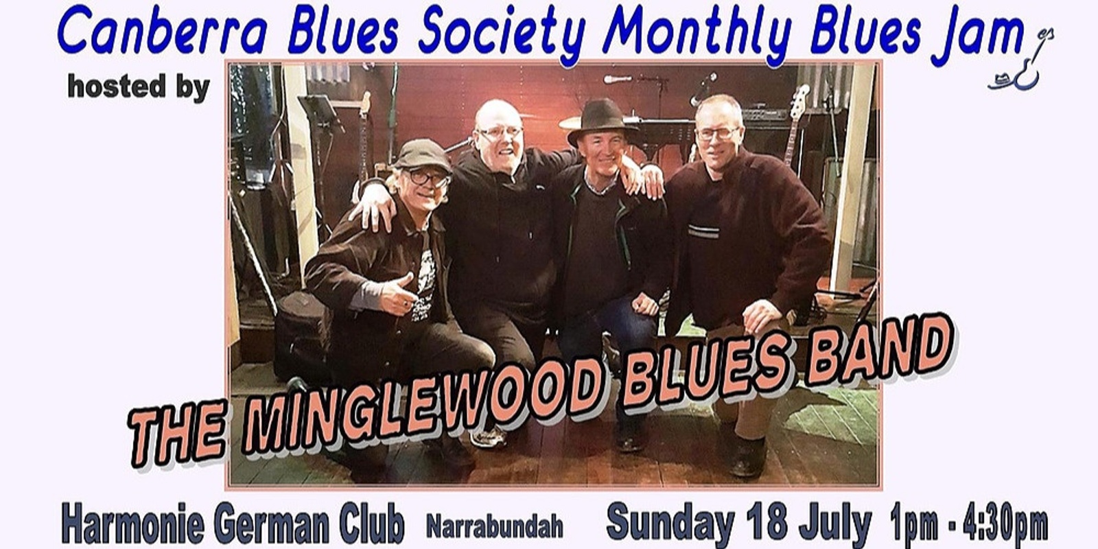 Banner image for CBS July Blues Jam hosted by The Minglewood Blues Band