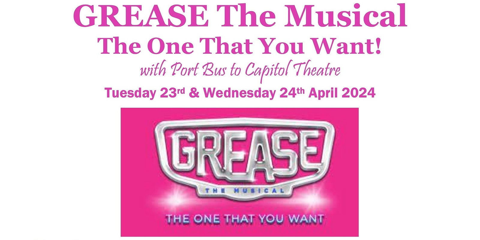 Banner image for GREASE The Musical
