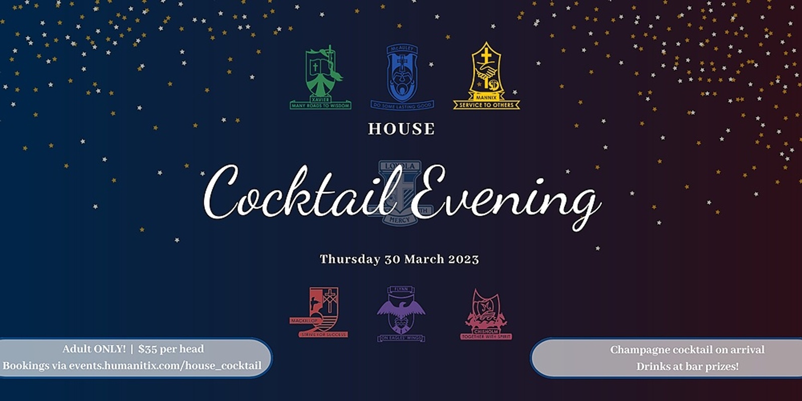 Banner image for 2023 Loyola College House Cocktail Night