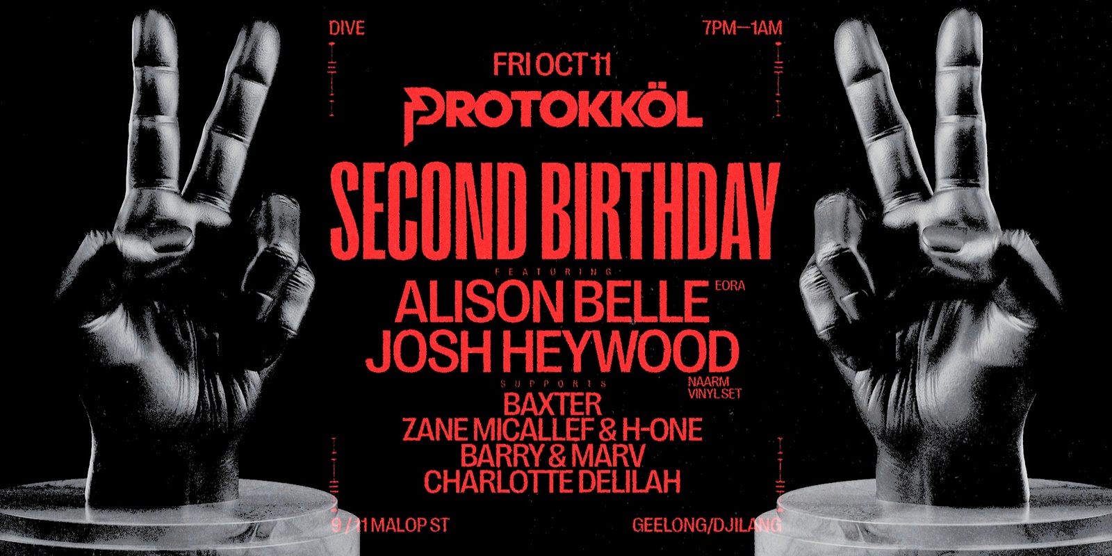 Banner image for Protokköl 2nd Birthday ft. Alison Belle & Josh Heywood