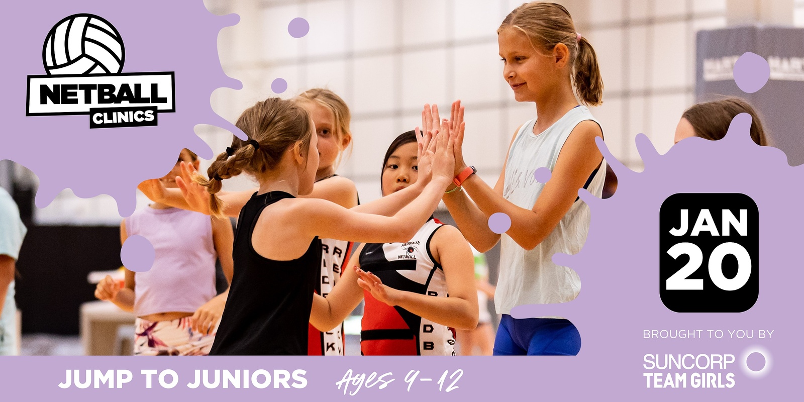 Banner image for JUMP TO JUNIORS CLINIC (20 JAN) - NISSAN ARENA - AGES 9 - 12