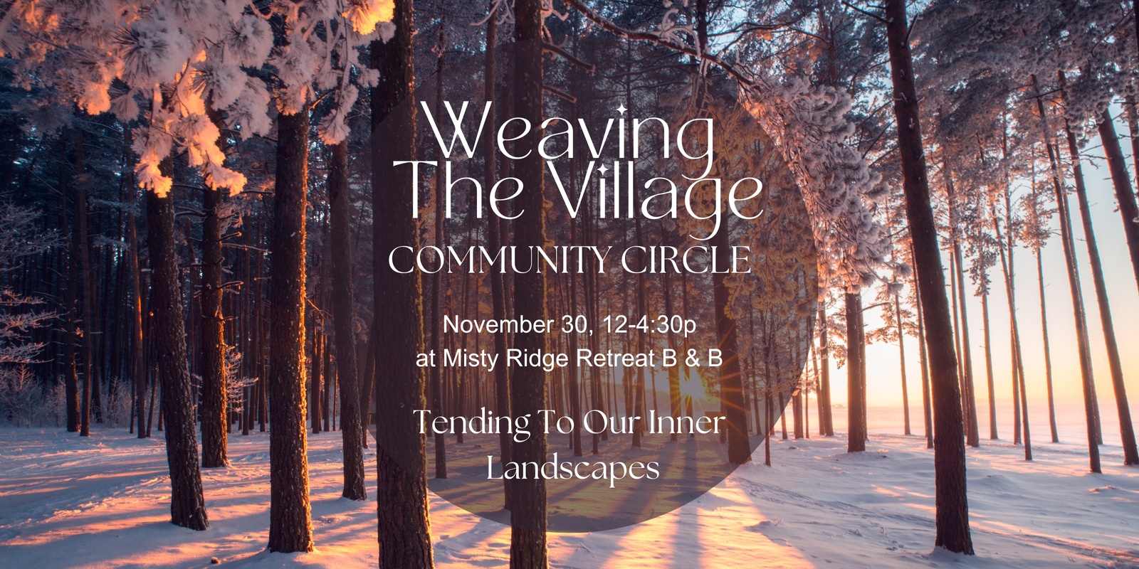 Banner image for Weaving the Village: Community Circle