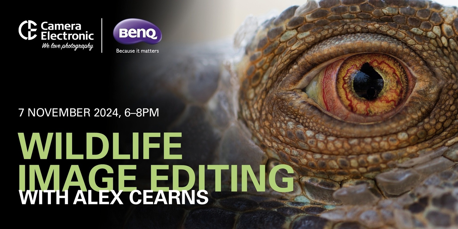 Banner image for Wildlife Image Editing with Alex Cearns