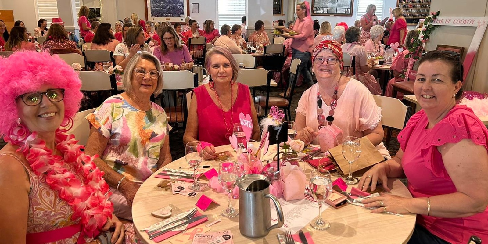 Pink Up Cooroy supported by Cooroy RSL's banner