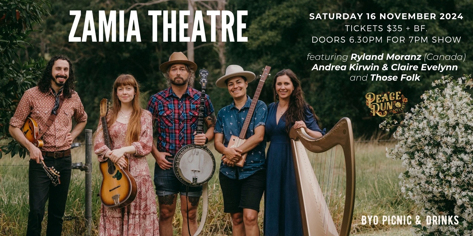 Banner image for Ryland Moranz (Canada) w/ Andrea Kirwin & Claire Evelynn and Those Folk at Zamia Theatre