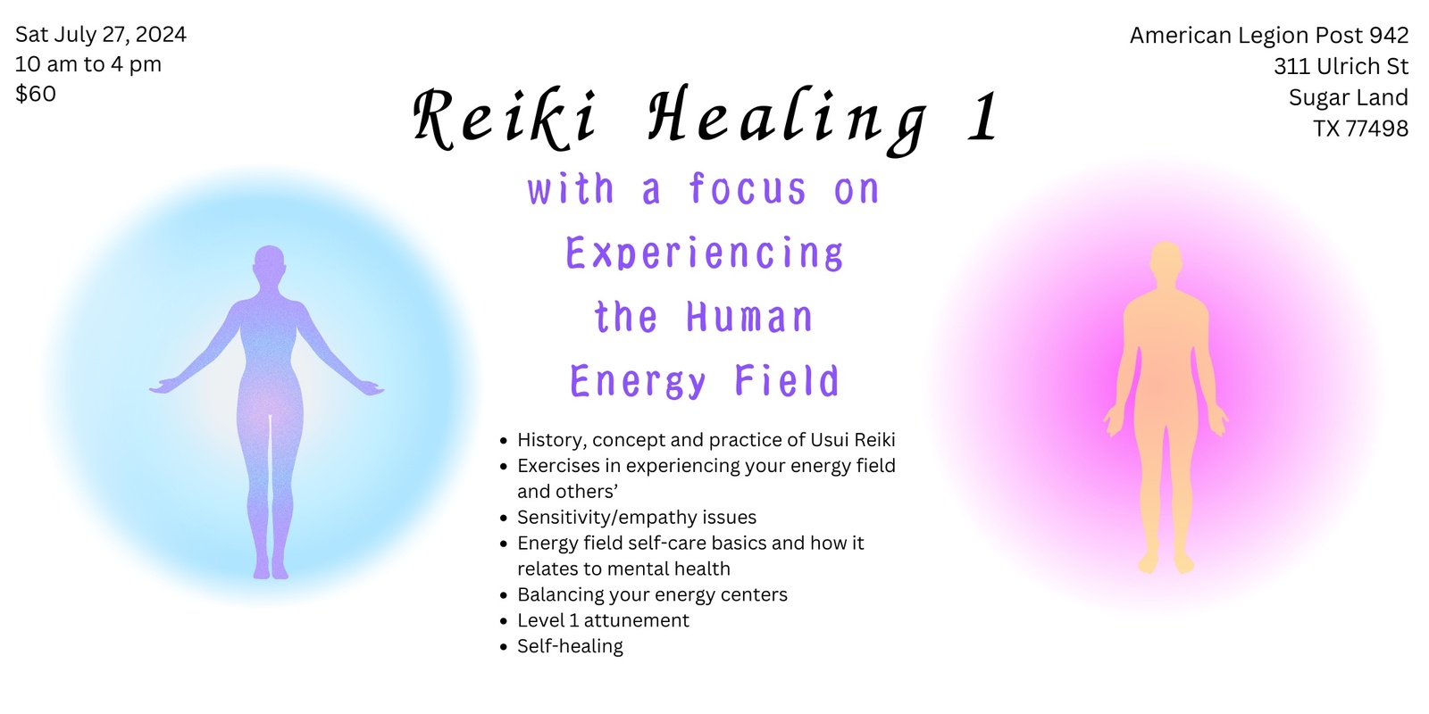 Banner image for Reiki Healing 1 Experiencing The Human Energy Field