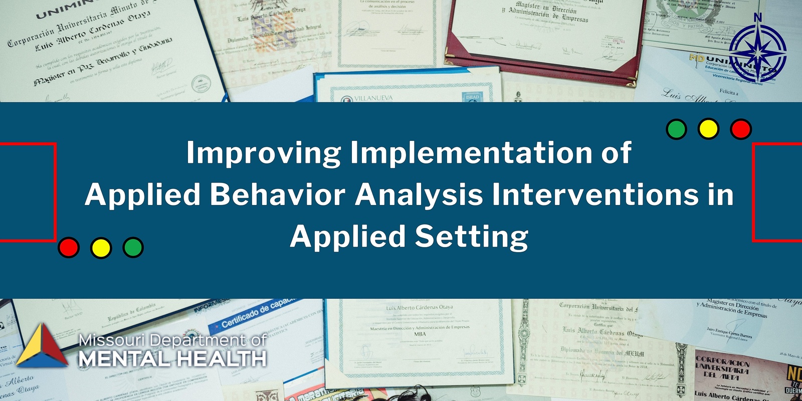 Banner image for Improving Implementation of Applied Behavior Analysis Interventions in Applied Settings