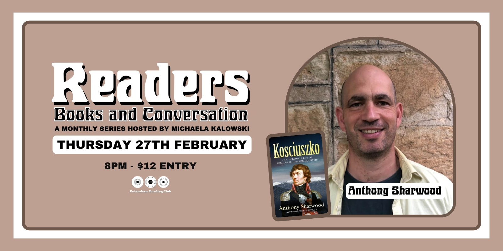 Banner image for Readers - Books and Conversation with Anthony Sharwood