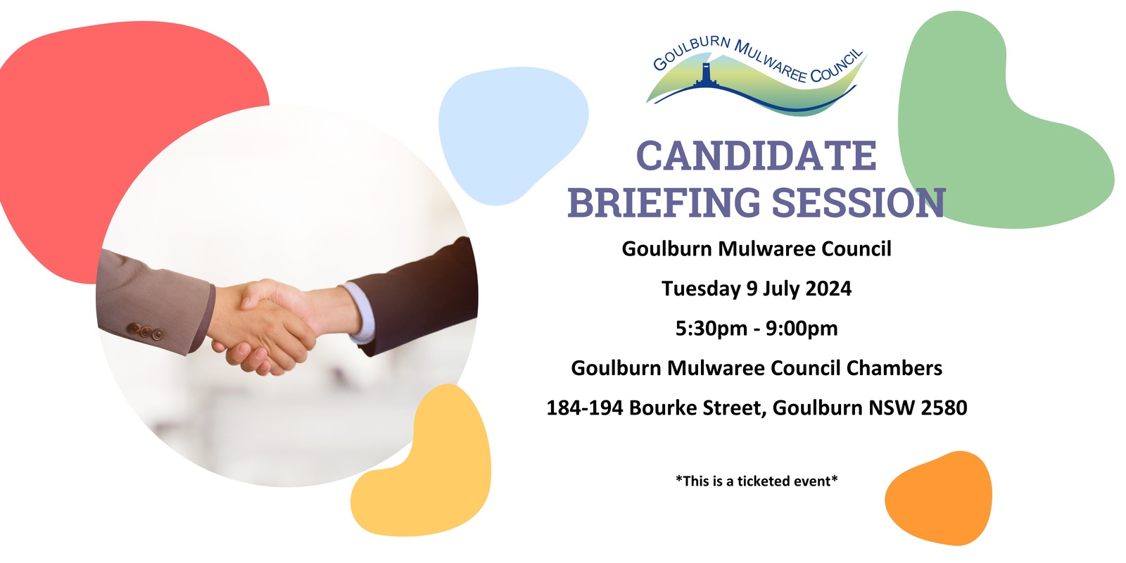 Banner image for Goulburn Mulwaree Council Candidate Briefing Session