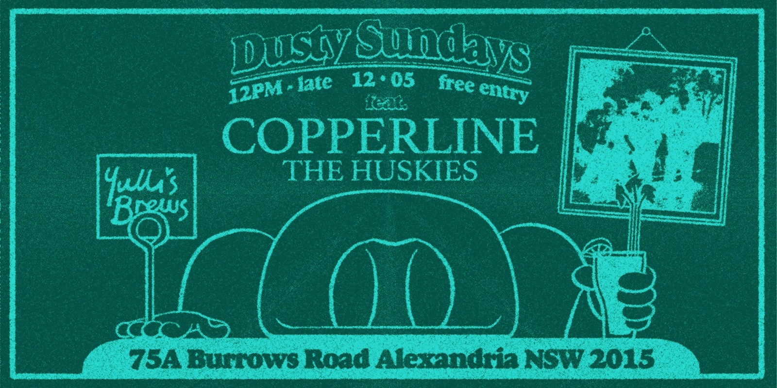 Banner image for DUSTY SUNDAYS - Copperline & The Huskies 