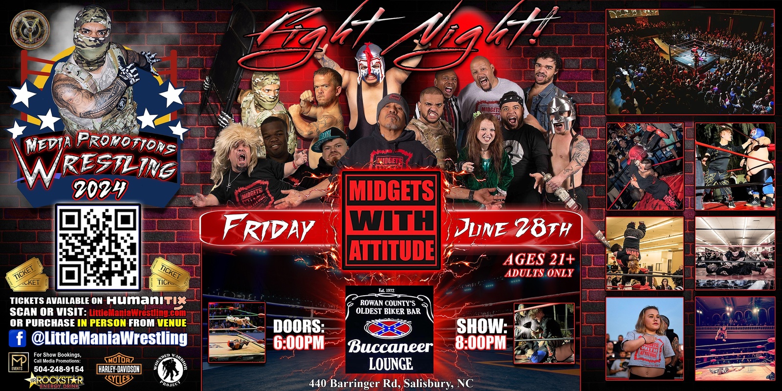 Banner image for Salisbury, NC - Midgets With Attitude: Fight Night - Micro Aggression!