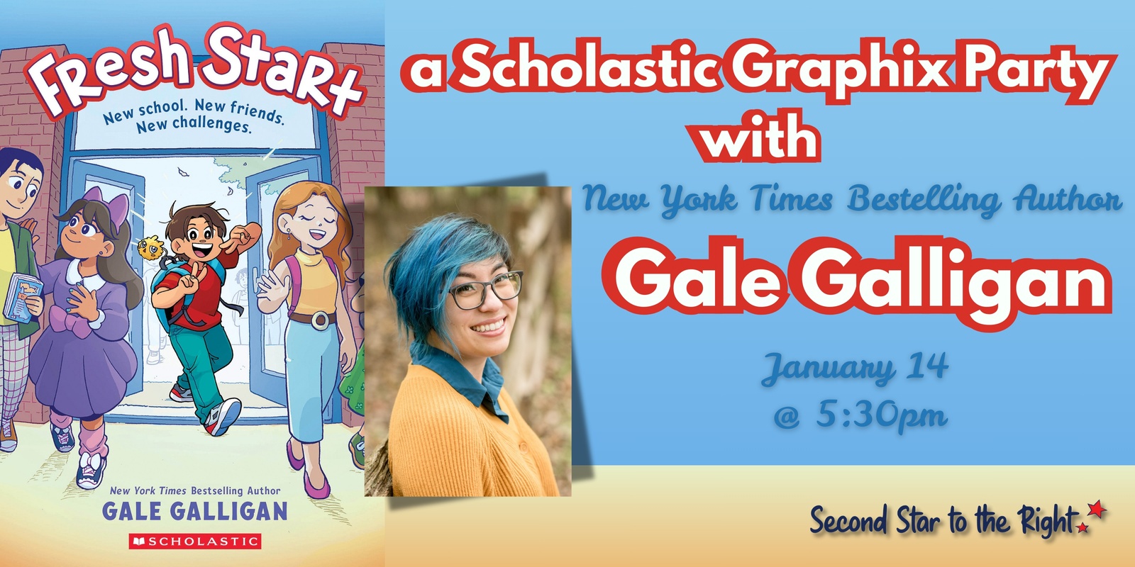 Banner image for Scholastic Graphix Party with Gale Galligan