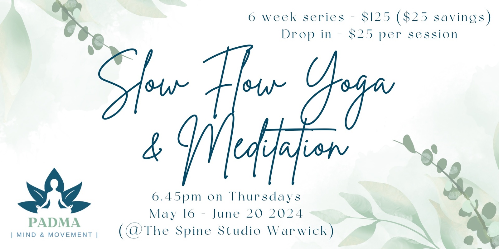 Banner image for Slow Flow & Meditation