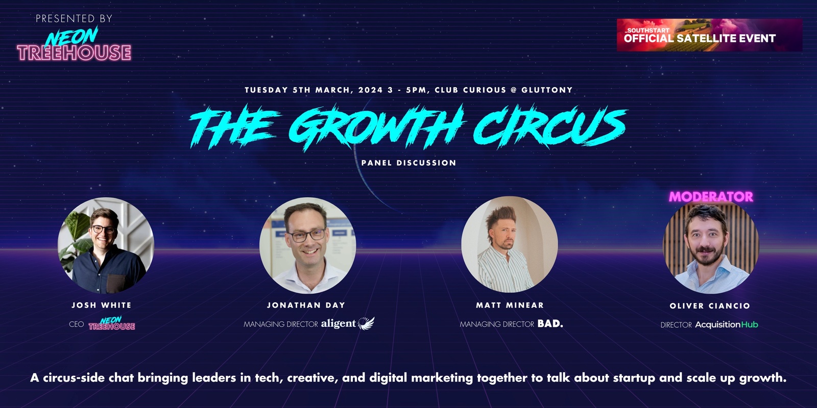 Banner image for THE GROWTH CIRCUS: MARKETING & TECH PANEL